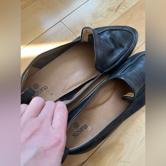 Almond toe Susina mocassins - leather - Picture 5 of 7